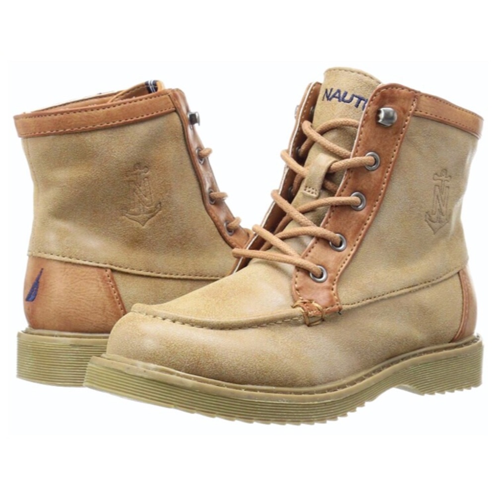 Nautica : kid’s : size 3 : Unisex Tan light mauve ‘em ergo’ casual snow boots